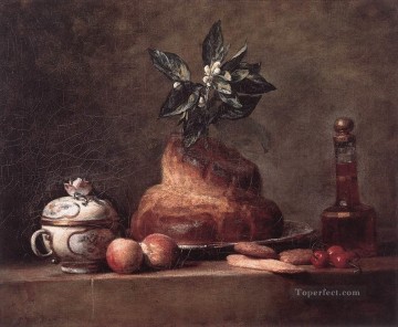 La BriocheCake Jean Baptiste Simeon Chardin bodegón Pinturas al óleo